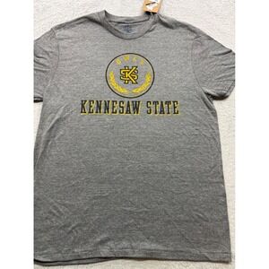 New Kennesaw State Owls T-Shirt Mens Large Gray Graphic Tee KSU